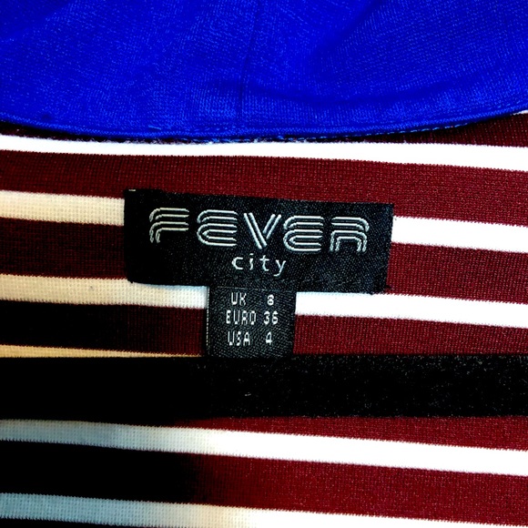 FEVER CITY Dress, Royal Blue, Sz 4 - Picture 7 of 8